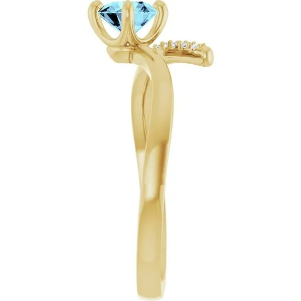 Accented Bypass Ring Image 4 Cherry Street Jewelers Tulsa, OK