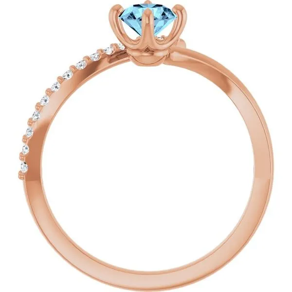 Accented Bypass Ring Image 2 Cherry Street Jewelers Tulsa, OK