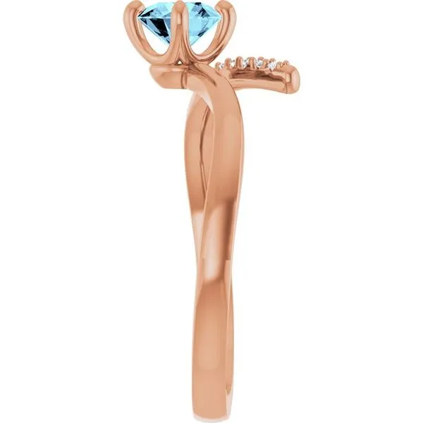 Accented Bypass Ring Image 4 James Wolf Jewelers Mason, OH