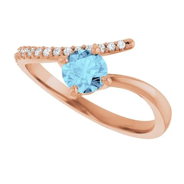 Accented Bypass Ring Image 5 James Wolf Jewelers Mason, OH