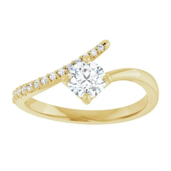 Accented Bypass Ring Image 3 James Wolf Jewelers Mason, OH
