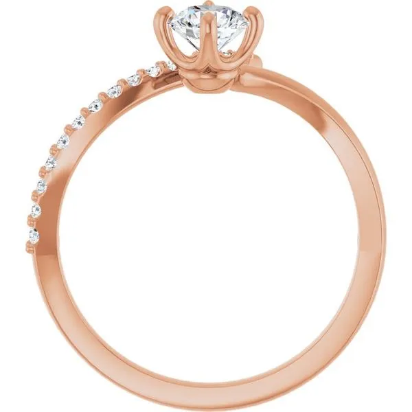 Accented Bypass Ring Image 2 James Wolf Jewelers Mason, OH