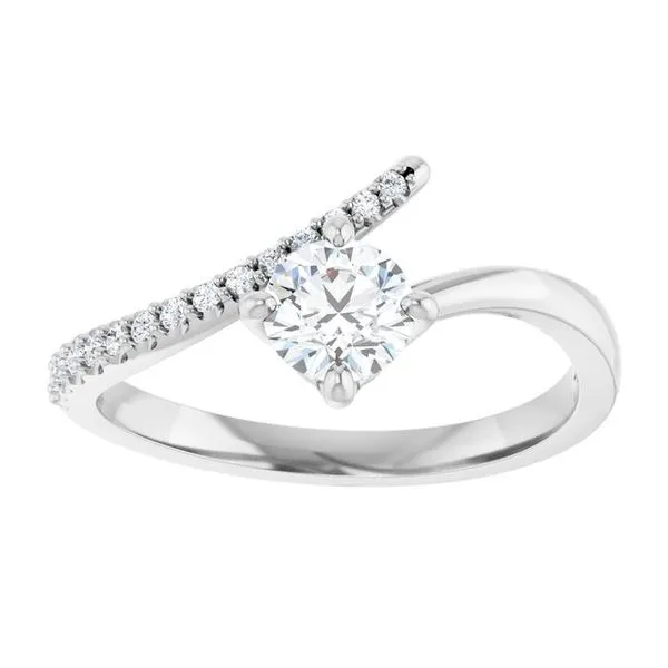 Accented Bypass Ring Image 3 James Wolf Jewelers Mason, OH