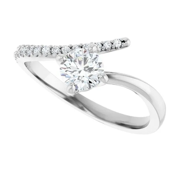 Accented Bypass Ring Image 5 Milan's Jewelry Inc Sarasota, FL