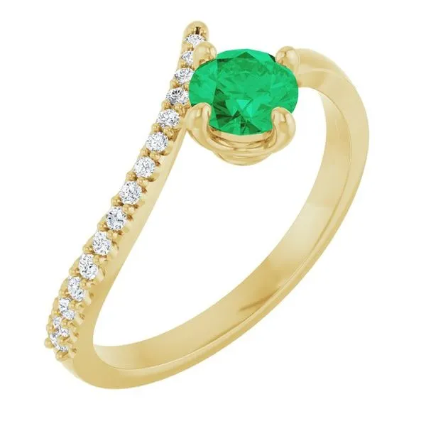 Accented Bypass Ring James Wolf Jewelers Mason, OH