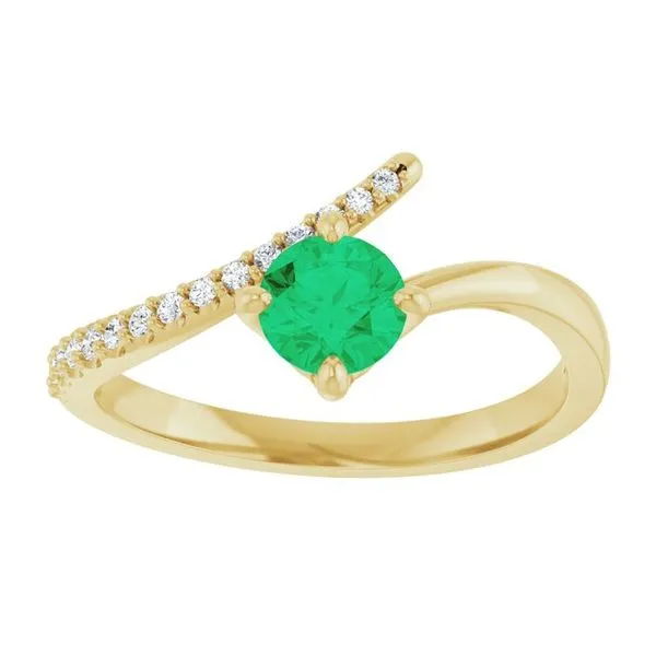 Accented Bypass Ring Image 3 James Wolf Jewelers Mason, OH