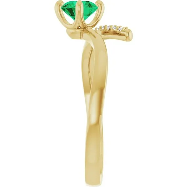 Accented Bypass Ring Image 4 James Wolf Jewelers Mason, OH