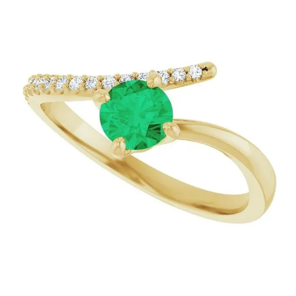 Accented Bypass Ring Image 5 Cherry Street Jewelers Tulsa, OK