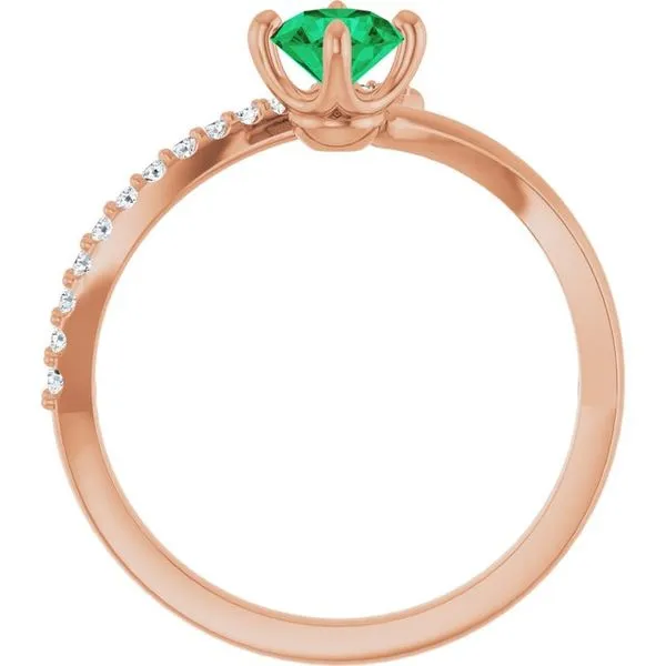 Accented Bypass Ring Image 2 James Wolf Jewelers Mason, OH