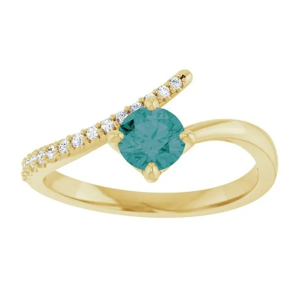 Accented Bypass Ring Image 3 James Wolf Jewelers Mason, OH