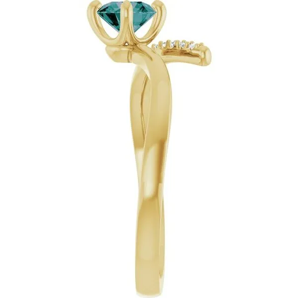 Accented Bypass Ring Image 4 Long Jewelers Chesapeake, VA