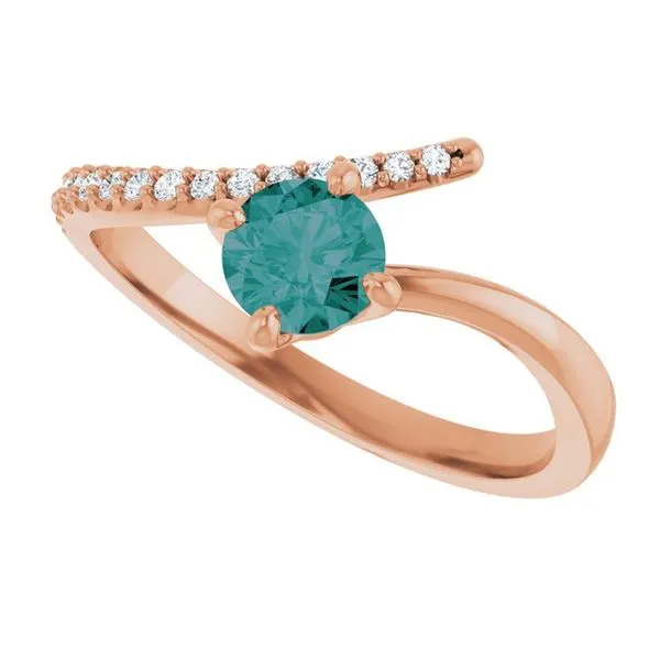 Accented Bypass Ring Image 5 James Wolf Jewelers Mason, OH