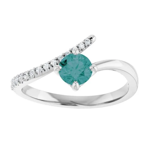 Accented Bypass Ring Image 3 James Wolf Jewelers Mason, OH