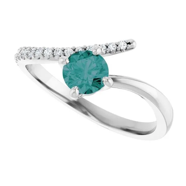 Accented Bypass Ring Image 5 James Wolf Jewelers Mason, OH