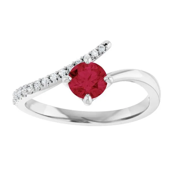 Accented Bypass Ring Image 3 Cherry Street Jewelers Tulsa, OK
