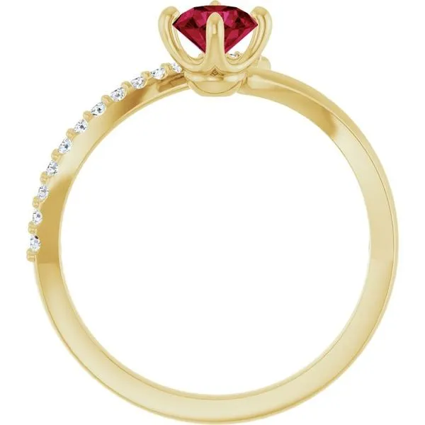 Accented Bypass Ring Image 2 Cherry Street Jewelers Tulsa, OK