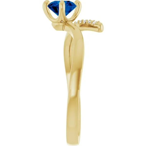 Accented Bypass Ring Image 4 Leslie E. Sandler Fine Jewelry and Gemstones rockville , MD