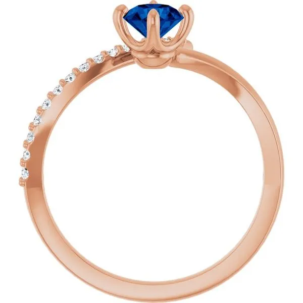 Accented Bypass Ring Image 2 James Wolf Jewelers Mason, OH