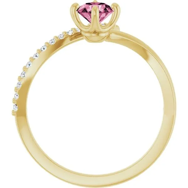 Accented Bypass Ring Image 2 Long Jewelers Chesapeake, VA