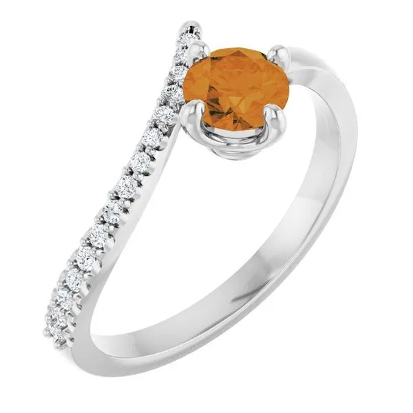 Accented Bypass Ring Jewelry Design Studio Jensen Beach, FL