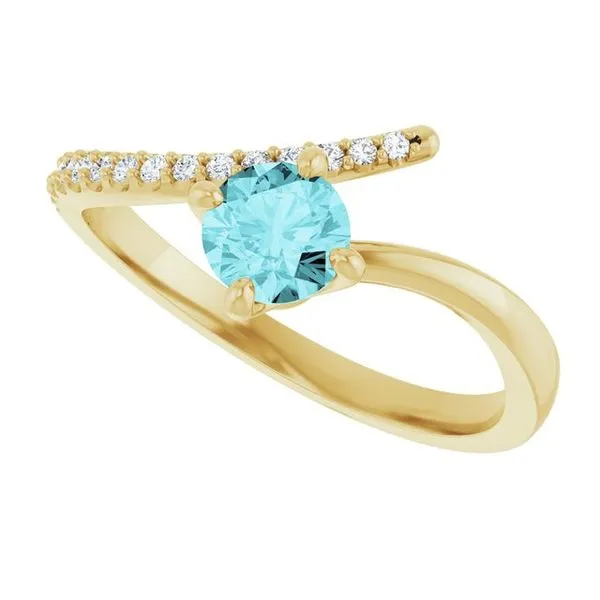 Accented Bypass Ring Image 5 Jewelry Design Studio Jensen Beach, FL