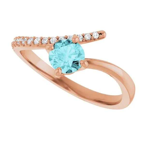 Accented Bypass Ring Image 5 James Wolf Jewelers Mason, OH