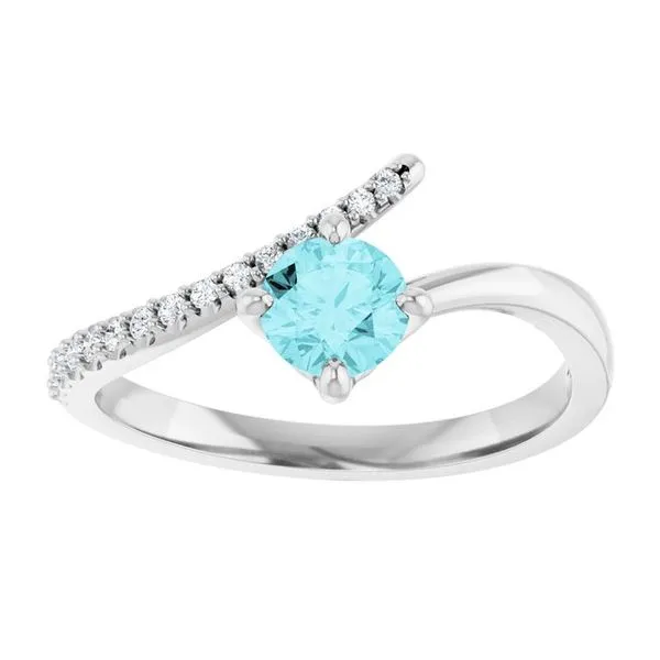 Accented Bypass Ring Image 3 John E. Koller Jewelry Designs owasso, OK