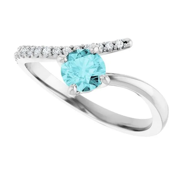 Accented Bypass Ring Image 5 James Wolf Jewelers Mason, OH