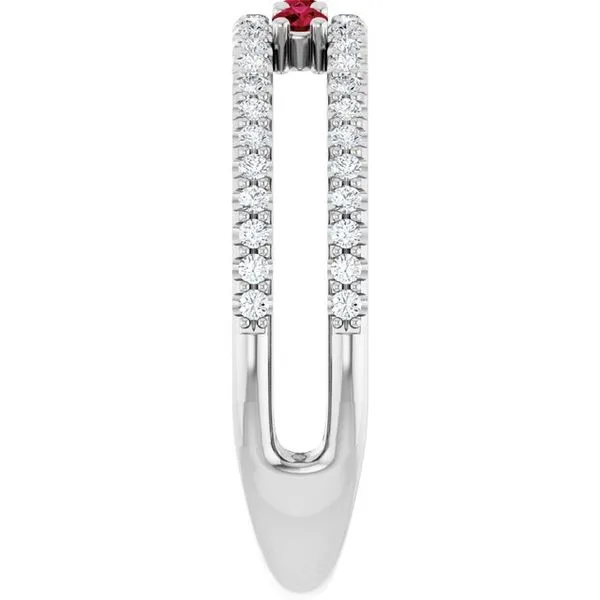 Negative Space Ring Image 4 James Wolf Jewelers Mason, OH