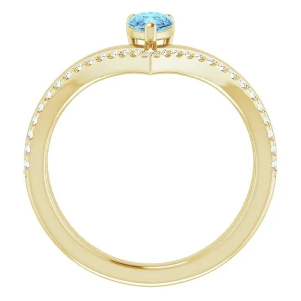 Negative Space V Ring Image 2 Long Jewelers Chesapeake, VA