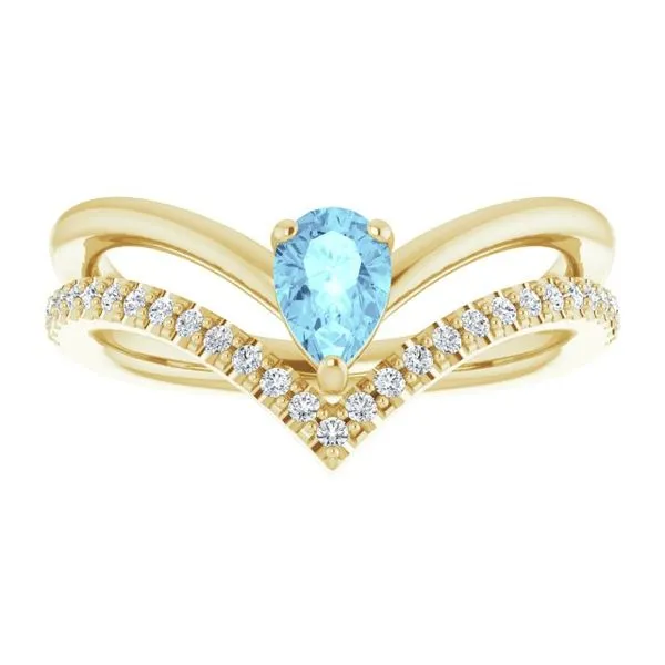 Negative Space V Ring Image 3 James Wolf Jewelers Mason, OH