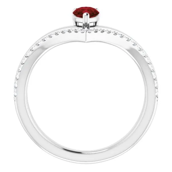 Negative Space V Ring Image 2 Jewelry Design Studio Jensen Beach, FL