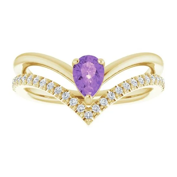 Negative Space V Ring Image 3 James Wolf Jewelers Mason, OH