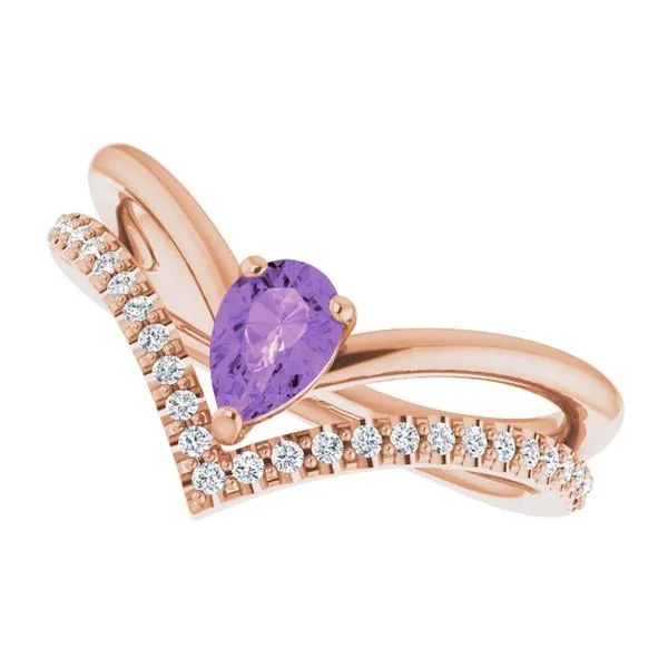 Negative Space V Ring Image 5 Long Jewelers Chesapeake, VA