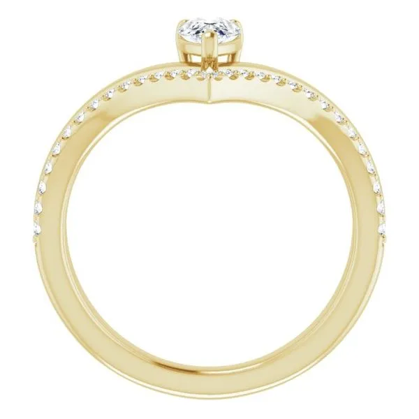 Negative Space V Ring Image 2 Jewelry Design Studio Jensen Beach, FL