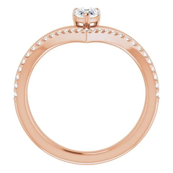 Negative Space V Ring Image 2 Long Jewelers Chesapeake, VA