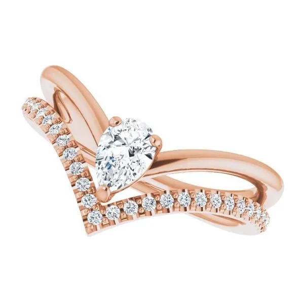 Negative Space V Ring Image 5 Long Jewelers Chesapeake, VA