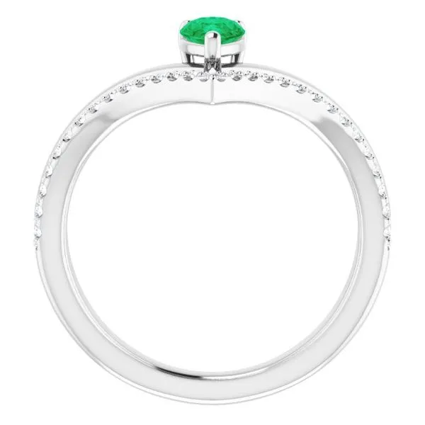 Negative Space V Ring Image 2 Long Jewelers Chesapeake, VA