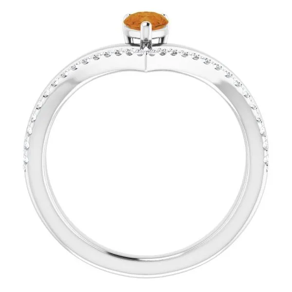 Negative Space V Ring Image 2 James Wolf Jewelers Mason, OH