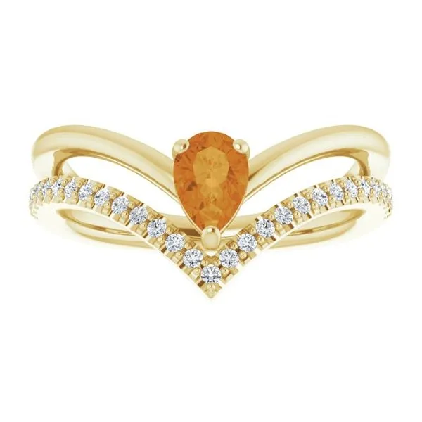 Negative Space V Ring Image 3 James Wolf Jewelers Mason, OH