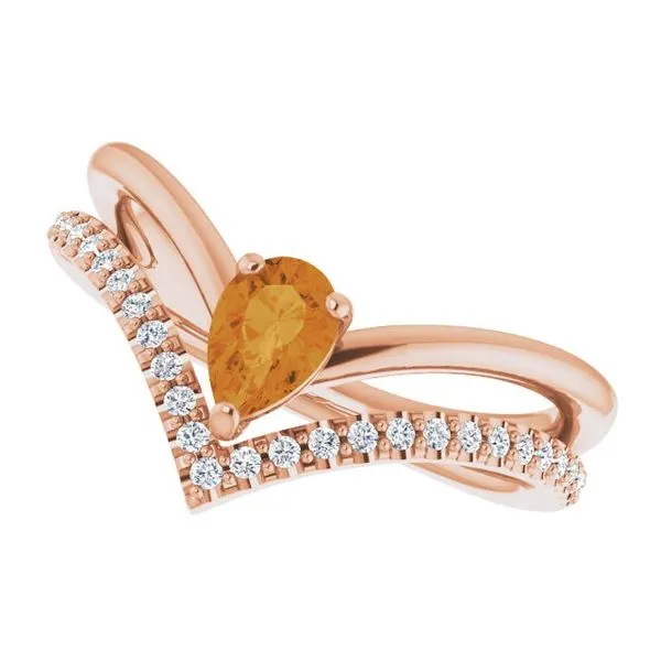 Negative Space V Ring Image 5 James Wolf Jewelers Mason, OH