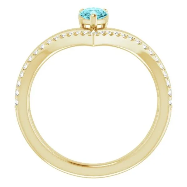 Negative Space V Ring Image 2 Long Jewelers Chesapeake, VA