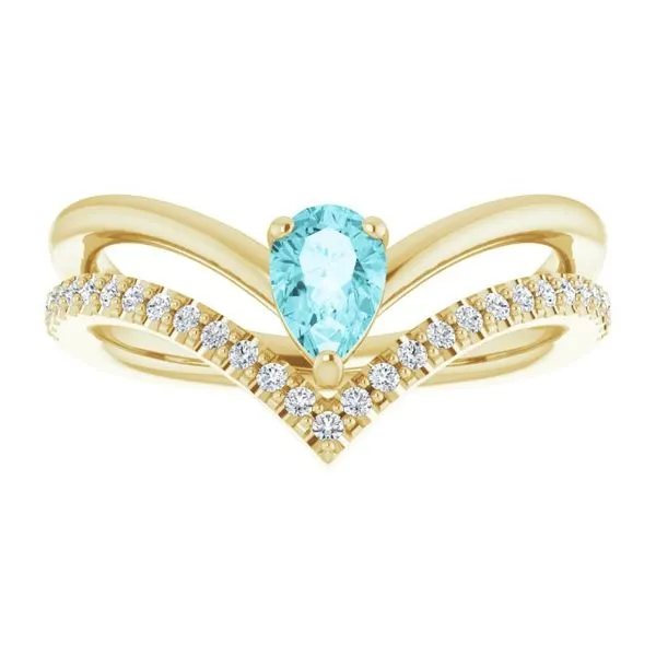 Negative Space V Ring Image 3 James Wolf Jewelers Mason, OH