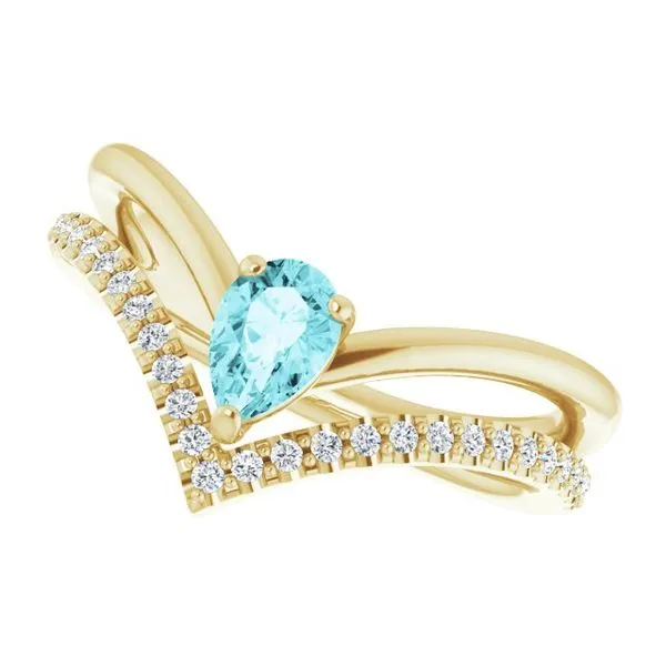 Negative Space V Ring Image 5 Long Jewelers Chesapeake, VA