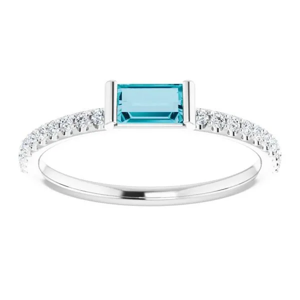 Accented Stackable Ring Image 3 Arlene's Fine Jewelry Vidalia, GA