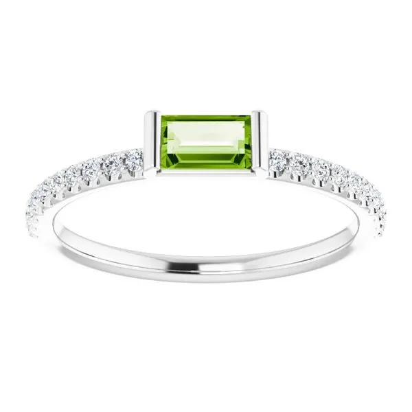 Accented Stackable Ring Image 3 James Wolf Jewelers Mason, OH