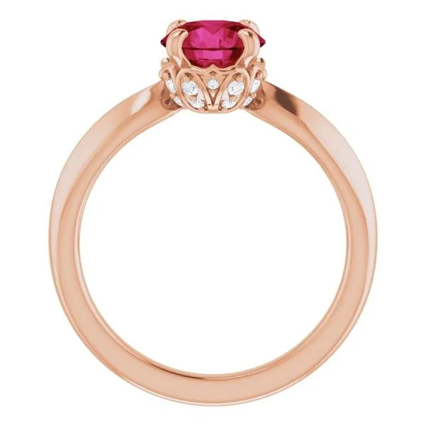 Accented Vintage-Inspired Ring Image 2 James Wolf Jewelers Mason, OH