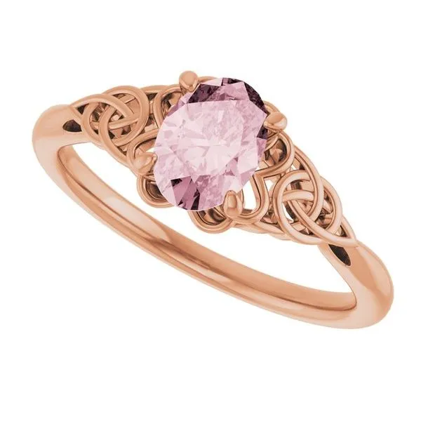 Celtic-Inspired Solitaire Ring Image 5 John E. Koller Jewelry Designs owasso, OK