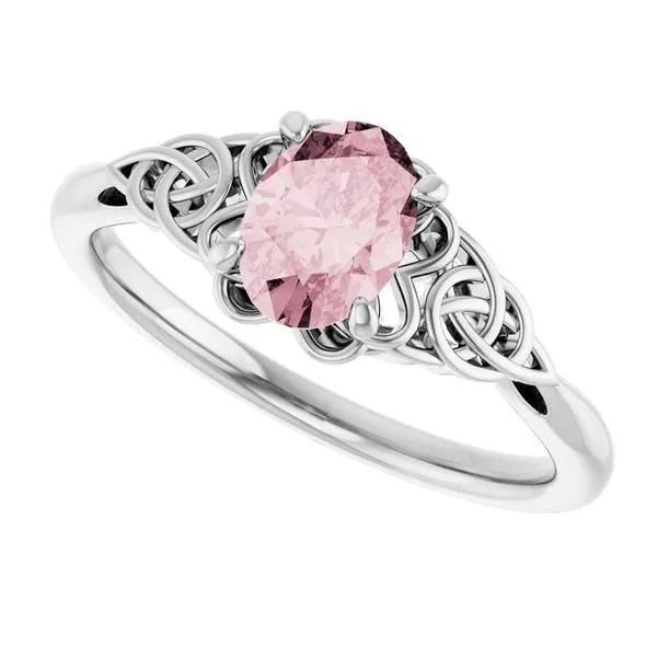 Celtic-Inspired Solitaire Ring Image 5 John E. Koller Jewelry Designs owasso, OK