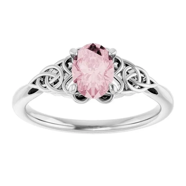 Celtic-Inspired Solitaire Ring Image 3 Mendham Jewelers Mendham, NJ